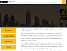 Tablet Screenshot of ihcconstruction.com